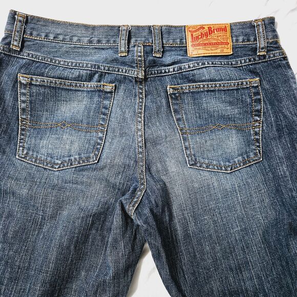 Lucky Brand Womens Dungarees Jeans Blue Size 33 Cotton Blend Classic Fit Stretch - Picture 11 of 11